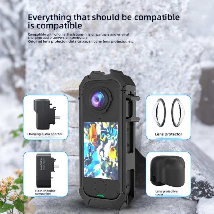 Wärmeableitender Kamerakäfig für X4air Kameras Werkzeuglose Montage Anti-Vibrations Schutzhülle