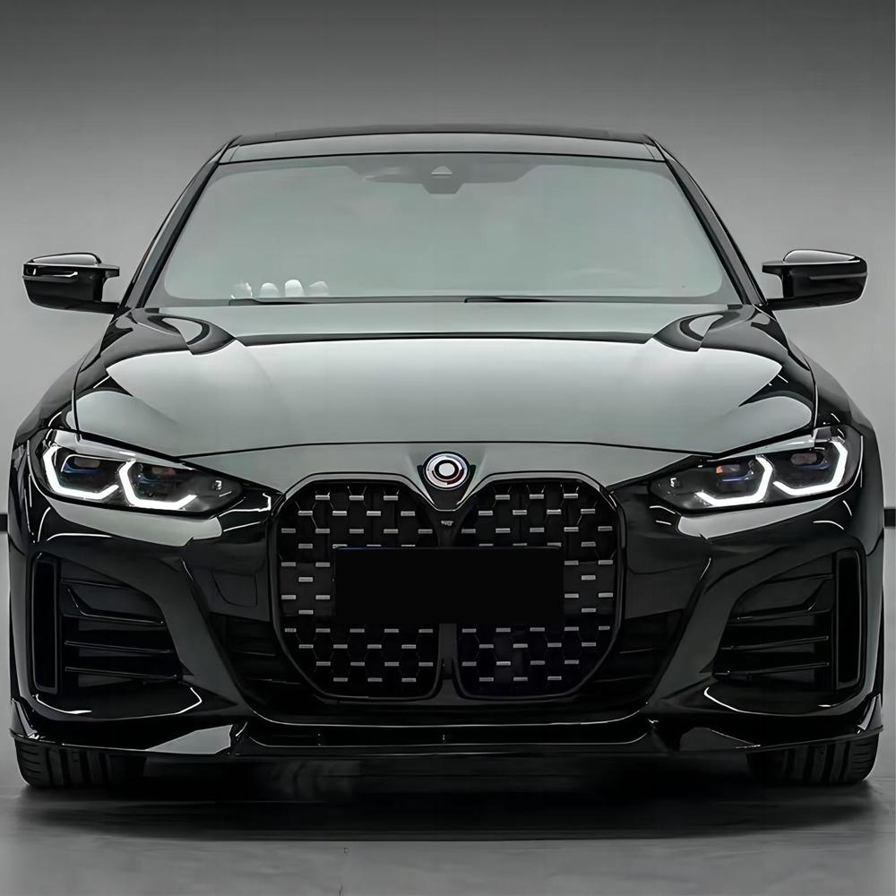 Car Front Bumper Splitter Lip Diffuser For BMW 4 Series G24 G26 420i 430i I4 M50 M-Sport Gran Coupe 4Door 2021-2024 ABS Body Kit