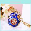 Creative Chinese Style Lucky Fortune Bag Keychain Decorative Metal Key Ring Accessory