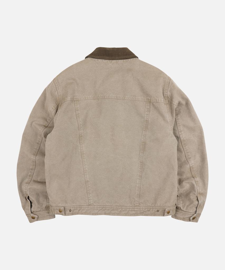 FRIZMWORKS Heavy Canvas Storm Trucker Jacket _ Mud