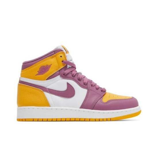 Air Jordan 1 Retro High OG University Gold et Light Bordeaux GS 575441-706