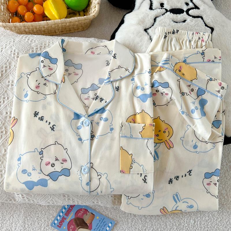 Summer cotton short-sleeved shirt L белый