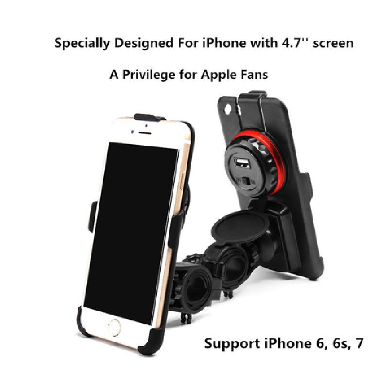 

Motorcycle Handlebar Mount Holder Led Usb Charger Compass For 47 Screen Iphone