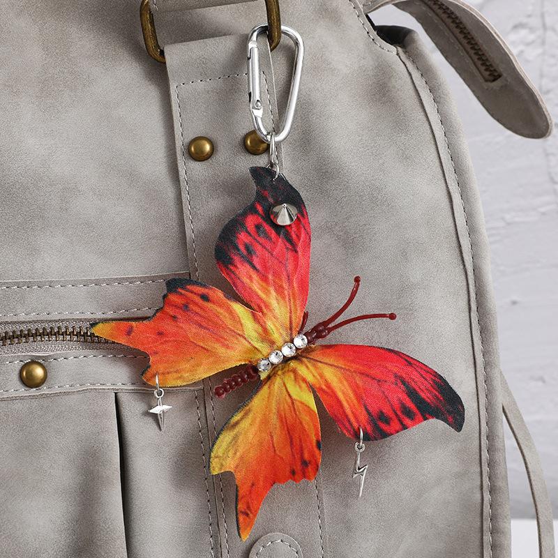 

Жіночі Дівчачі Вироби Ручної Роботи Подарунок Брелок Прикраса Різних Кольорів Креативний Імітований Метелик Модні Аксесуари 4 Кольори жовтий/червоний