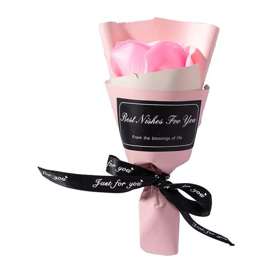 Mini Bukiet Wiecznych Róż Sztuczny Dyfuzor Mydlana Róża Bukiet Kwiatowy dla Mamy Kobiet Urodziny Walentynki Wystrój Wnętrza Domu Samochodu