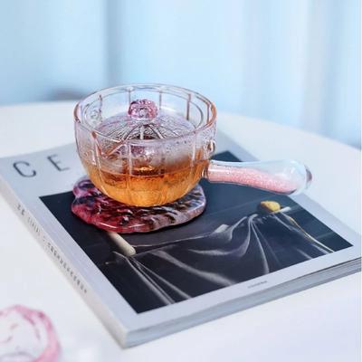 Tea Maker Portable Teapot Kung Fu Tea Maker High Borosilicate Glass Tea Set Flower God Pot Shake Teapot.