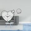 Acrylic Clock And Wooden Display Decorative Organizer for Home Office Study Room Cafe Art Shelf Gift