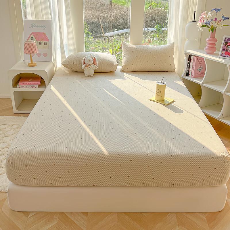 Hongdou Class A Double-Layer Gauze Fitted Sheet 3-Piece Set