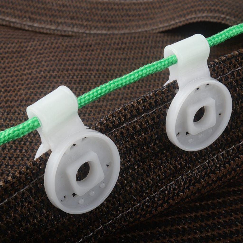 60 Stück Kunststoff-Clips Schutzstoff Schattiernetz Kunststoff-Clips Sonnensegel Spezial-Clip Schattiernetz für Garten Blume Pflanze