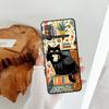 Case for Xiaomi Mi 13 14 15 Pro 10T 11T 12T Pro 11 12 13 Lite 12X Black Soft Phone Cover Cartoon Cat