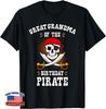 Great Grandma of Birthday Pirate Themed Matching Bday Party Unisex T-Shirt