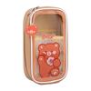 Large Capacity Cute Cartoon Transparent Pencil Case for Students