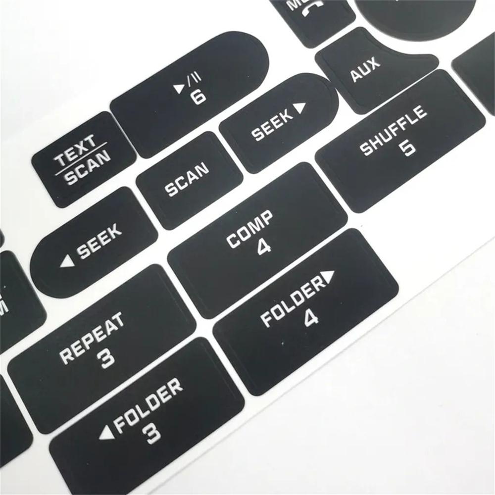 New Radio CD Button Repair Cover Sticker Decal Kit For Ford Mustang 2005-2009