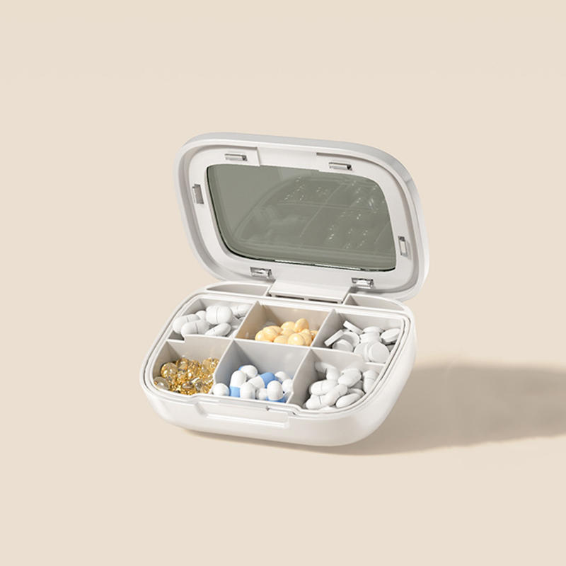 1PC Mini Portable Travel Medicine Box Tablet Partition Box Carry-On Daily Three Meals Weekly Seven Days Small Medicine Box S/L