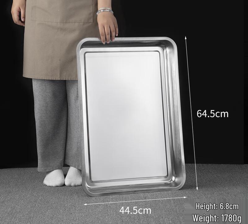 Wuhe Extra Large Stainless Steel Rectangular Multipurpose Pan