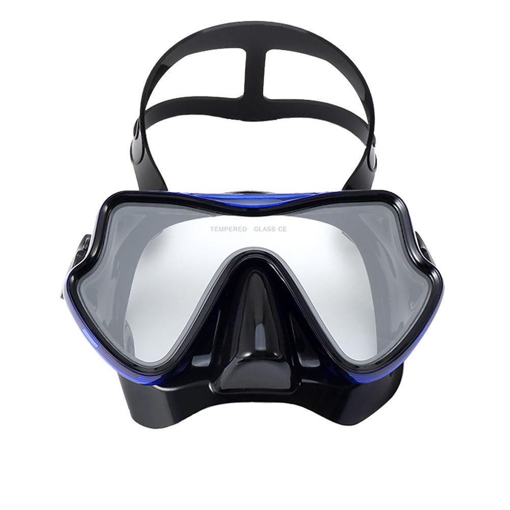 Cross-Border Anti-Fog Diving Goggles: Large Frame, Full Dry Silicone Snorkeling Mask for Adults