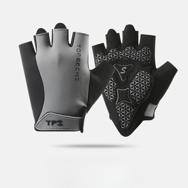 

Летние фитнес перчатки с полупальцами для женских рук, противоскользящие, амортизирующие, для спорта, горизонтальной перекладины, против образования мозолей, для тренировок с гирями L