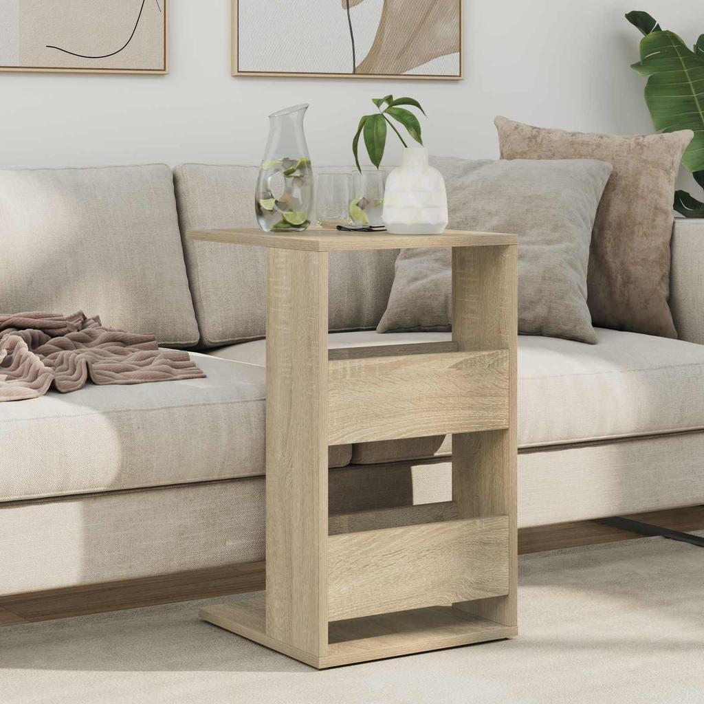 Side Table Sonoma Oak 40 x 35 x 60.5 cm Particleboard