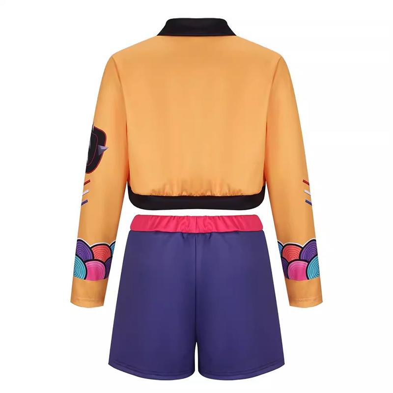 Kinder Mädchen Kpop Rumi Zoey Mira Cosplay Kostüm Anime Jäger Cosplay Kleidung Perücke Outfit Halloween Party Kostüme für Kind