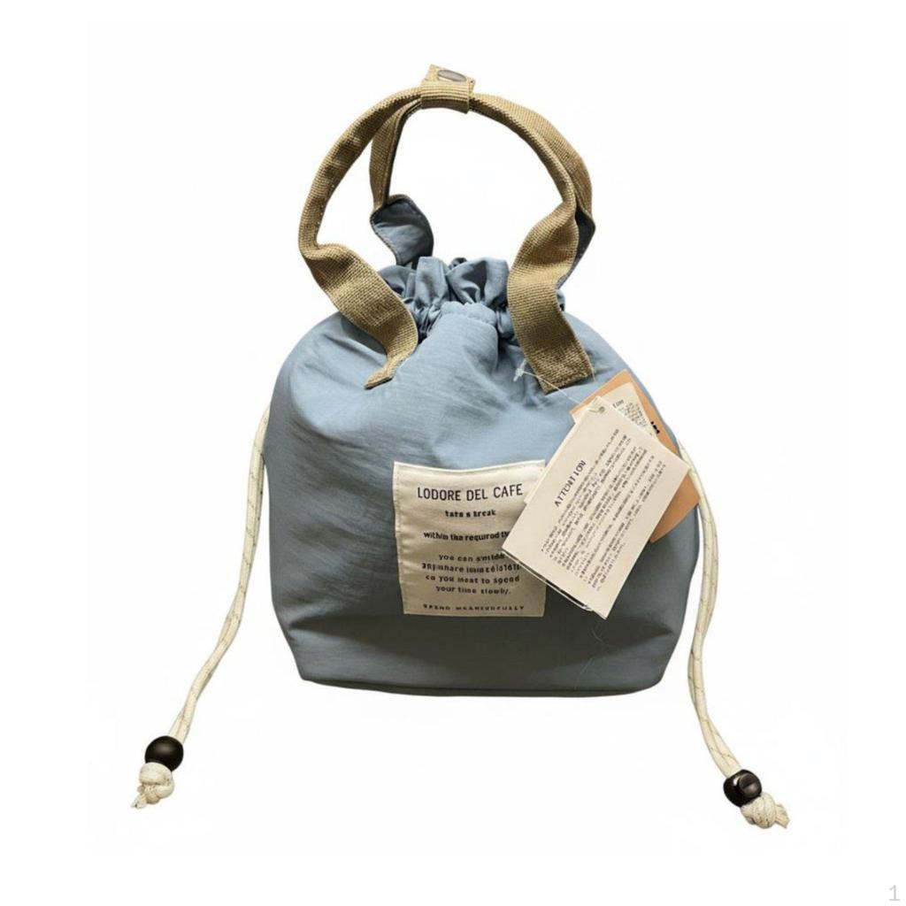 Drawstring Thermal Pouch Waterproof Insulated Bag Portable Design Lunch Tote for Office Workers,