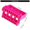 Sturdy Plastic Nail Drill Bit Holder Desktop Organizer with Multi Slot Design for Nail Art Tools Storage