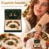 Festive Christmas Themed Beaded Bracelet for Women Holiday Party Jewelry Gift Accessory