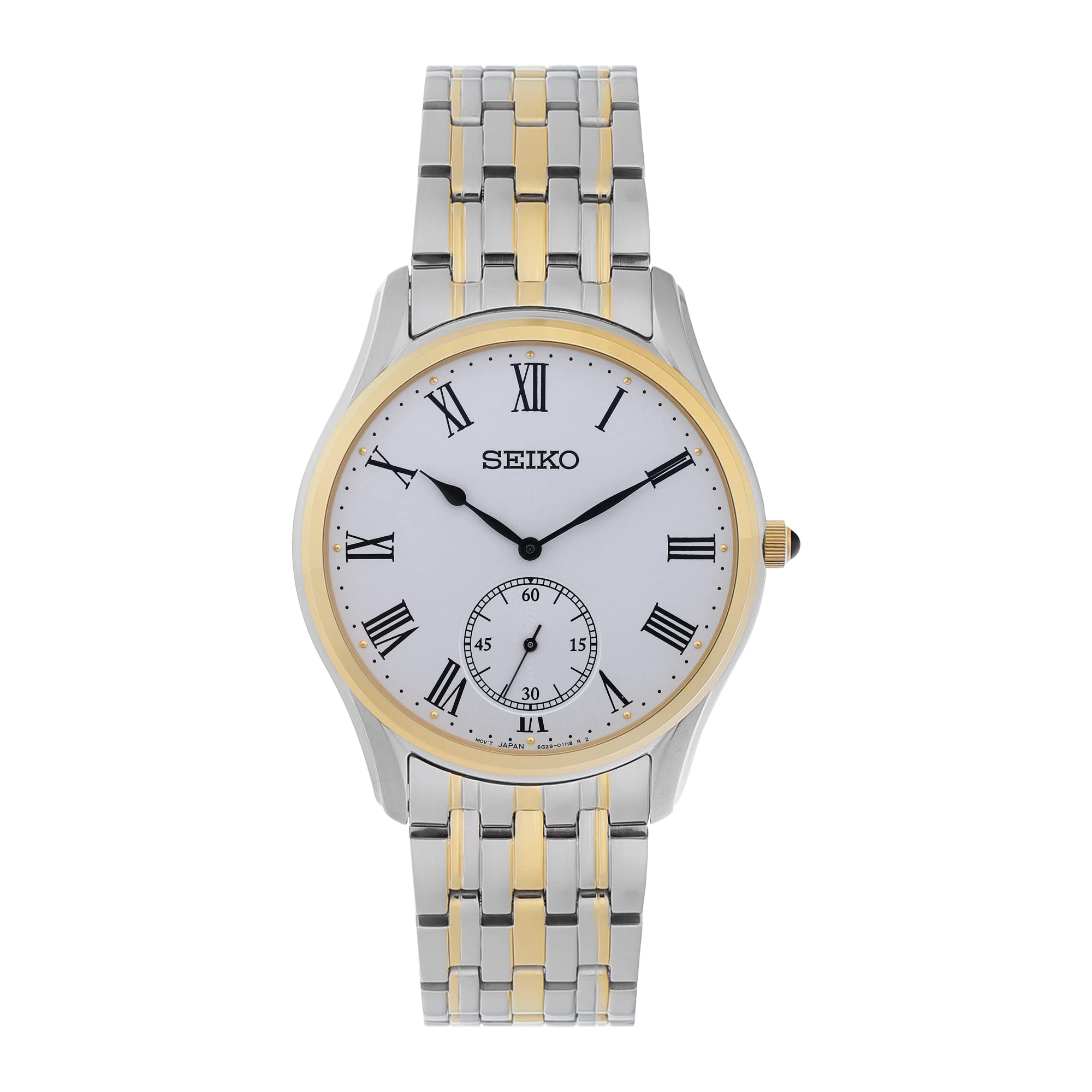 

Seiko SEIKO Wristwatch Quartz Overseas Model Silver Gold Combi SRK048P1 Men s [Used]