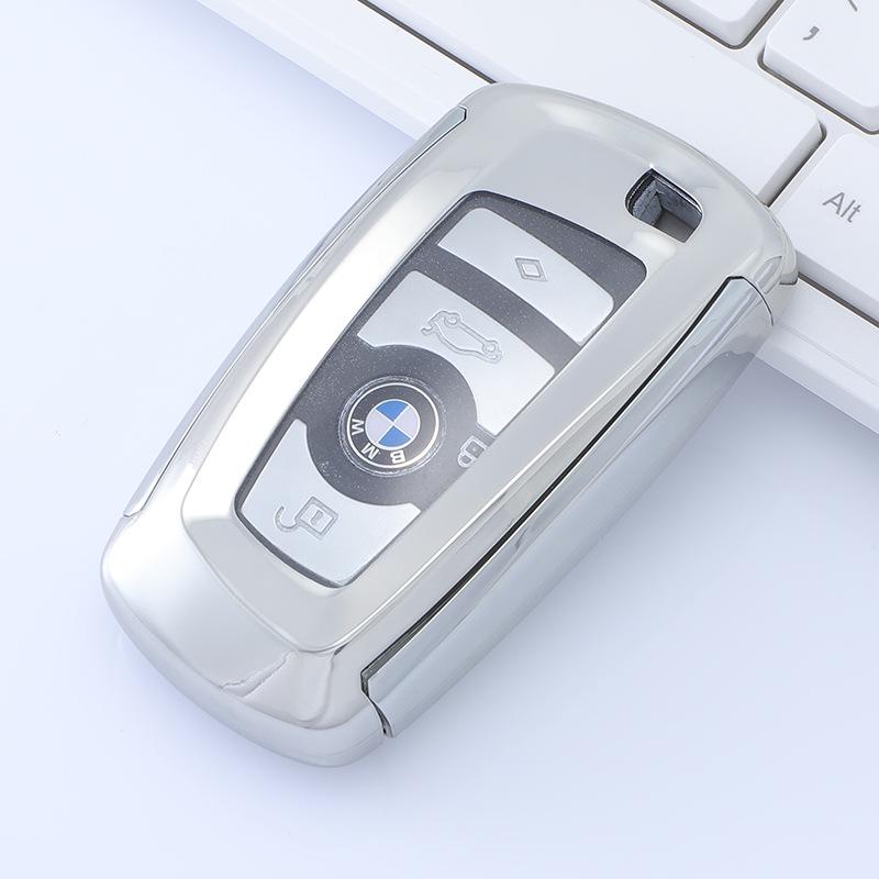 

Чехол для ключа BMW для 3 и 5 серий - 525, 535, X3. Корпус и защита для автомобильного ключа. серебряный
