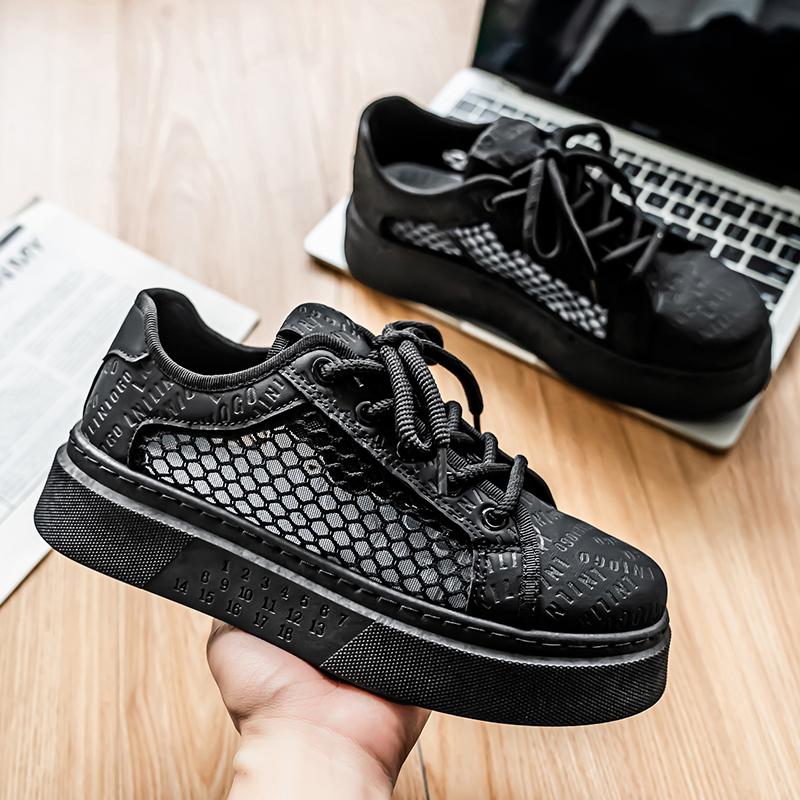 

YRZL Мужские кеды для скейтборда Нескользящая мягкая подошва Повседневные кеды для скейтборда Мужская дизайнерская уличная одежда Удобная обувь для улицы 43 бежевый