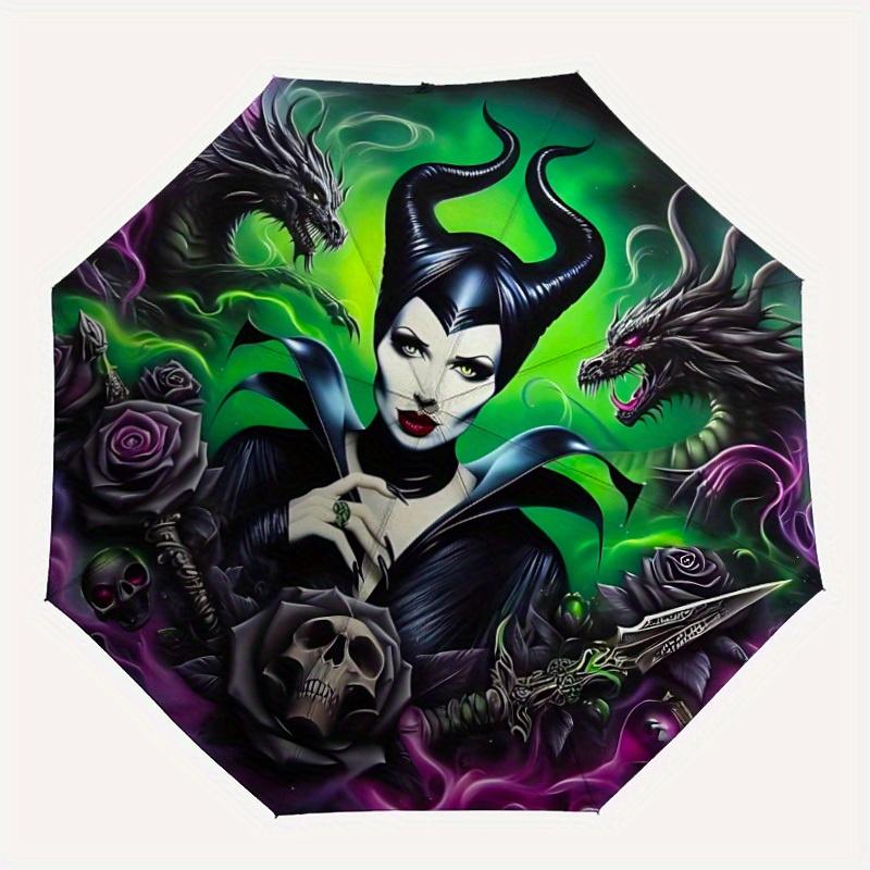 

1pc Maleficent Automatic Open/close, All-Season Portable Folding Umbrella, Perfect Gift for Friends , Sturdy Ribs y250808040