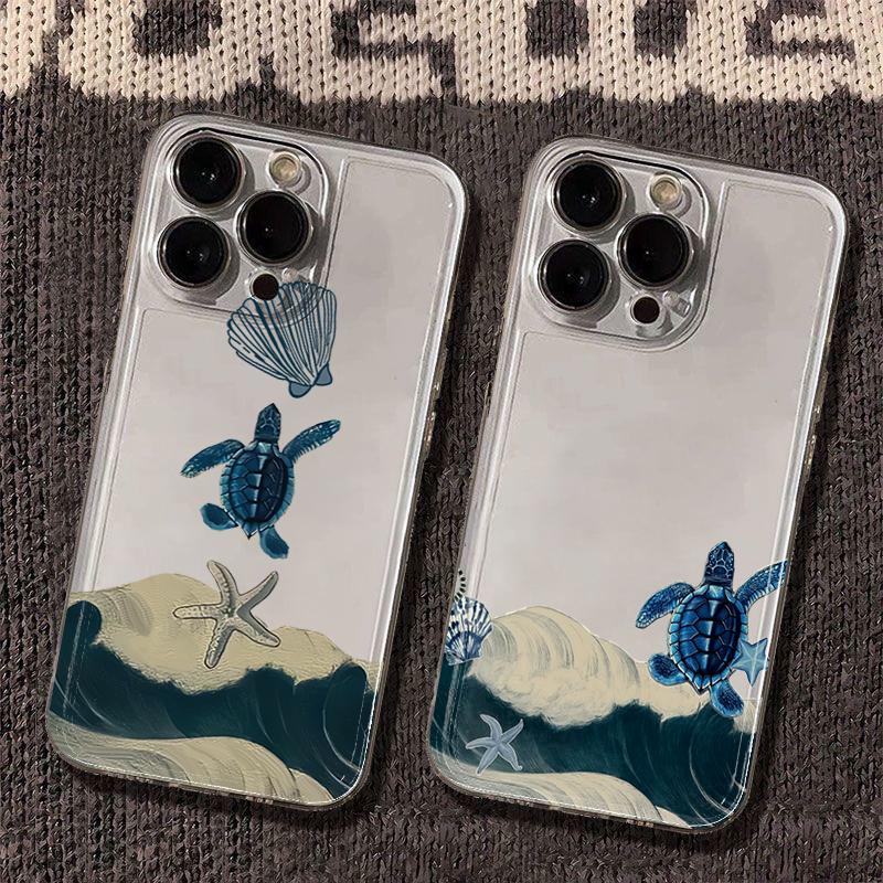 Turtle Starfish Wave Case for Samsung S26 Ultra S25 S24 FE S23 S22 S21 Plus A57 A06 5G A55 A54 A53 A37 A36 A35 A17 A16 A15 Cover