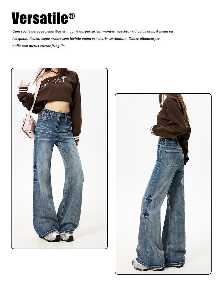 Dammode Jeans med mikro-utsvängd benvidd - Icke-klistriga, slimmande, höst-/vinterdesign