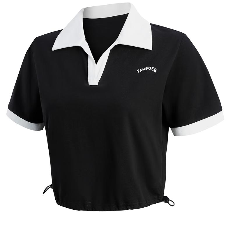 Tanboer Women s Cropped Polo T-Shirt TB4230226 M