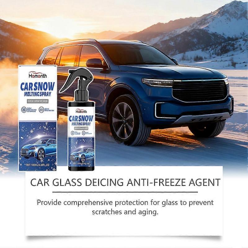 Car Windshield De-Icer Fast-Acting Ice Melting Spray for Windshields for Fridges/Freezer Inside