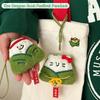 Chinese Style Zongzi Pendant Traditional Cartoon Plush Doll Pendant  Cultural Activity