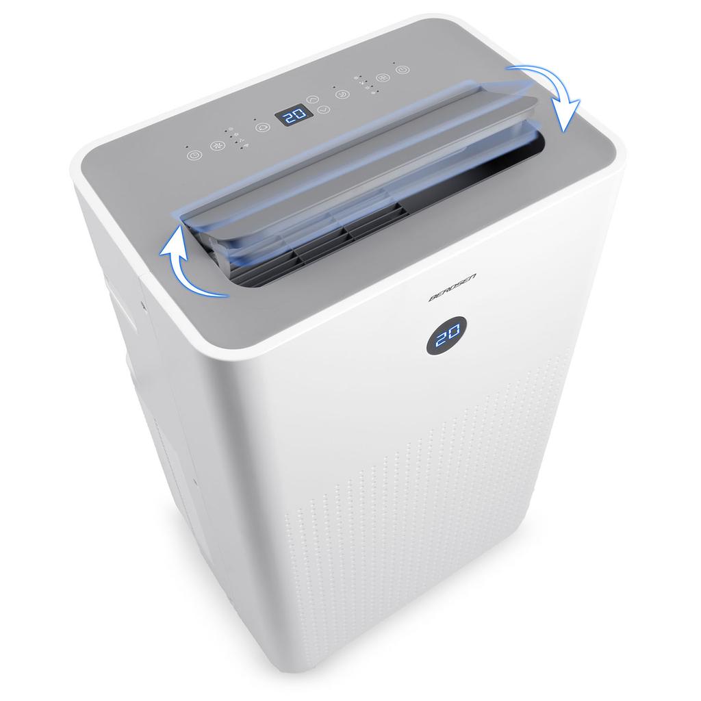 Climatiseur Portable 14000 Btu Déshumidificateur Chauffage Wifi 37L/24H Berdsen Bd-584