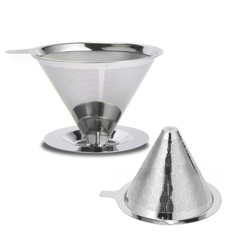 Coffee Pot Sharing Mug,pour-over Coffee Cup with Wood Heat-Resistant Layer,Stainless Steel Coffee Filter  barista coffee server