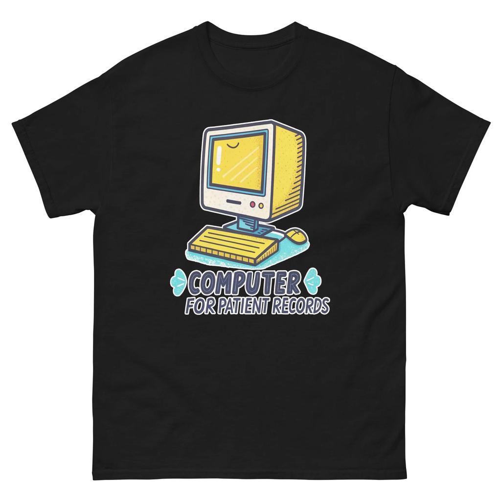 Computer für Patientenakten Krankenhaus Gesundheit Medizinische Sicherheit T-Shirt