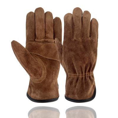 Rindsleder Outdoor Schutz Handschuhe Wärmedämmung Anti-schneiden Anti-dorning Camping Bergsteigen Gradening Prunning schweißen