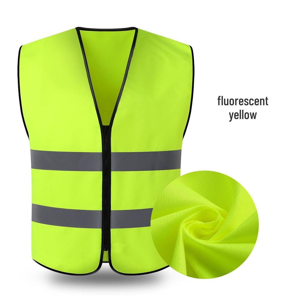 LIKA Reflective Multi-Pocket Safety Vest for Traffic, Construction, Sanitation, and Gardening