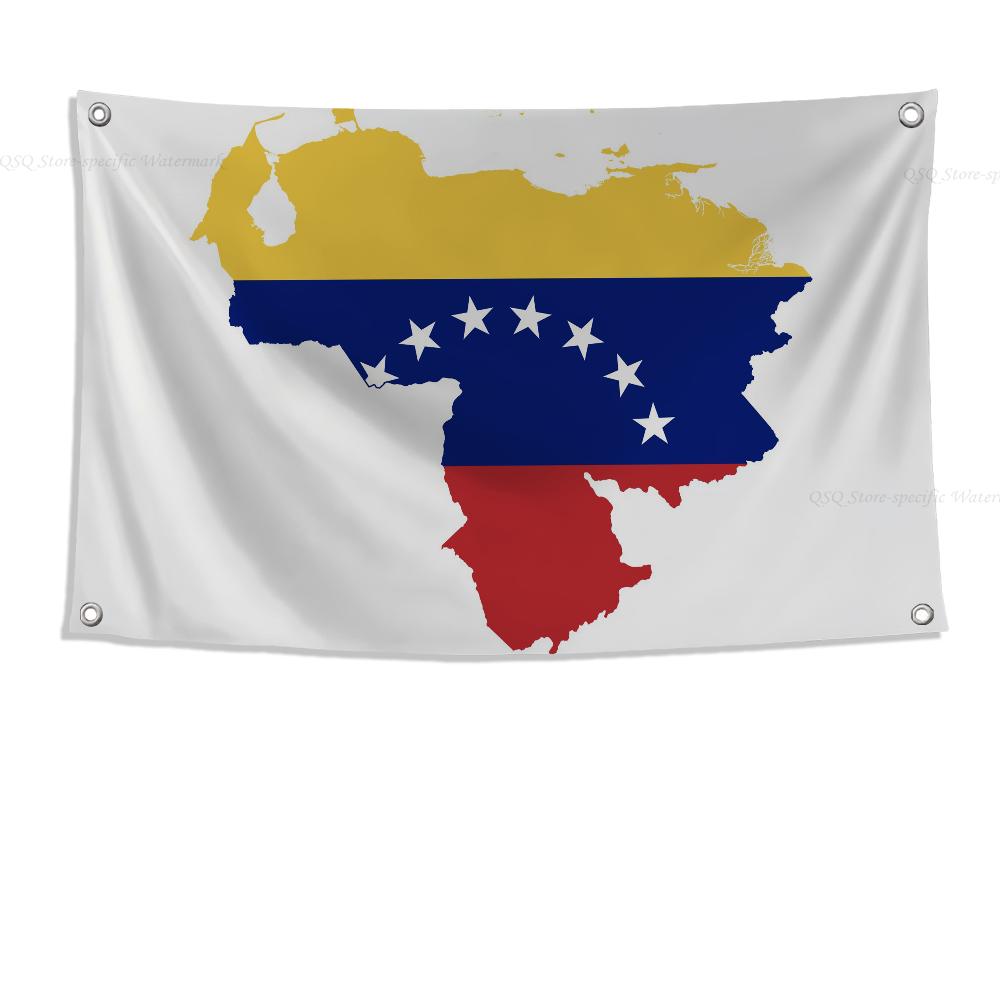 1pc 7 Star Or 8 Star Venezuela 1954 Flag Banners Four Hole Flag Polyester Outdoor Decor Room Aesthetic