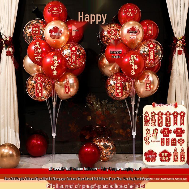 Complete Wedding Balloon Decoration Set for Aisle, Table, and Room