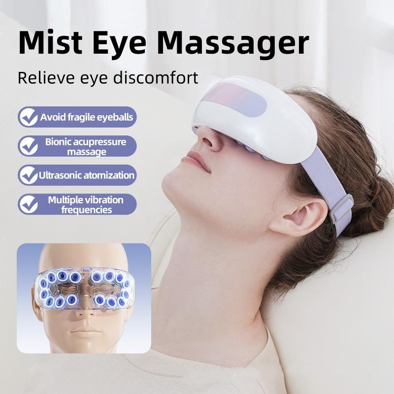 Mist Eye Massager with Vibrating Atomization Moisturizing Eyes Massage Relief Fatigue Dry Eyes Relaxation Sleep Improvement Gift
