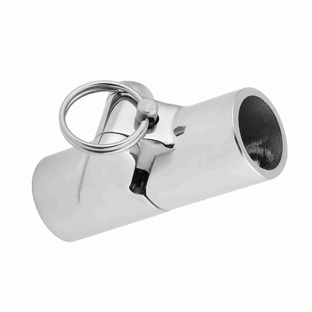 Marine Stainless Steel Folding Coupling Tube Pipe Connector Boat Hardware Fitting;22mm: