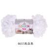 5 Stück 100g/Rolle Flauschiges Fingerloop-Garn Ohne Nadeln Polyester Dickes Riesen-Chenille-Garn für Handgestrickte Decken Schals