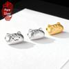 Sterling Silver Cat Spacer Beads for DIY Bracelet and Rope Accessories - Cute Handmade Jewelry