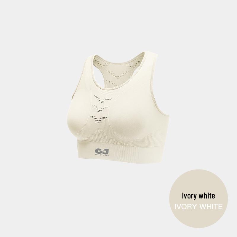 

Бесшовный противоударный спортивный бюстгальтер: Высокоинтенсивный, не провисающий, красивый топ для йоги и фитнеса с открытой спиной для женщин M