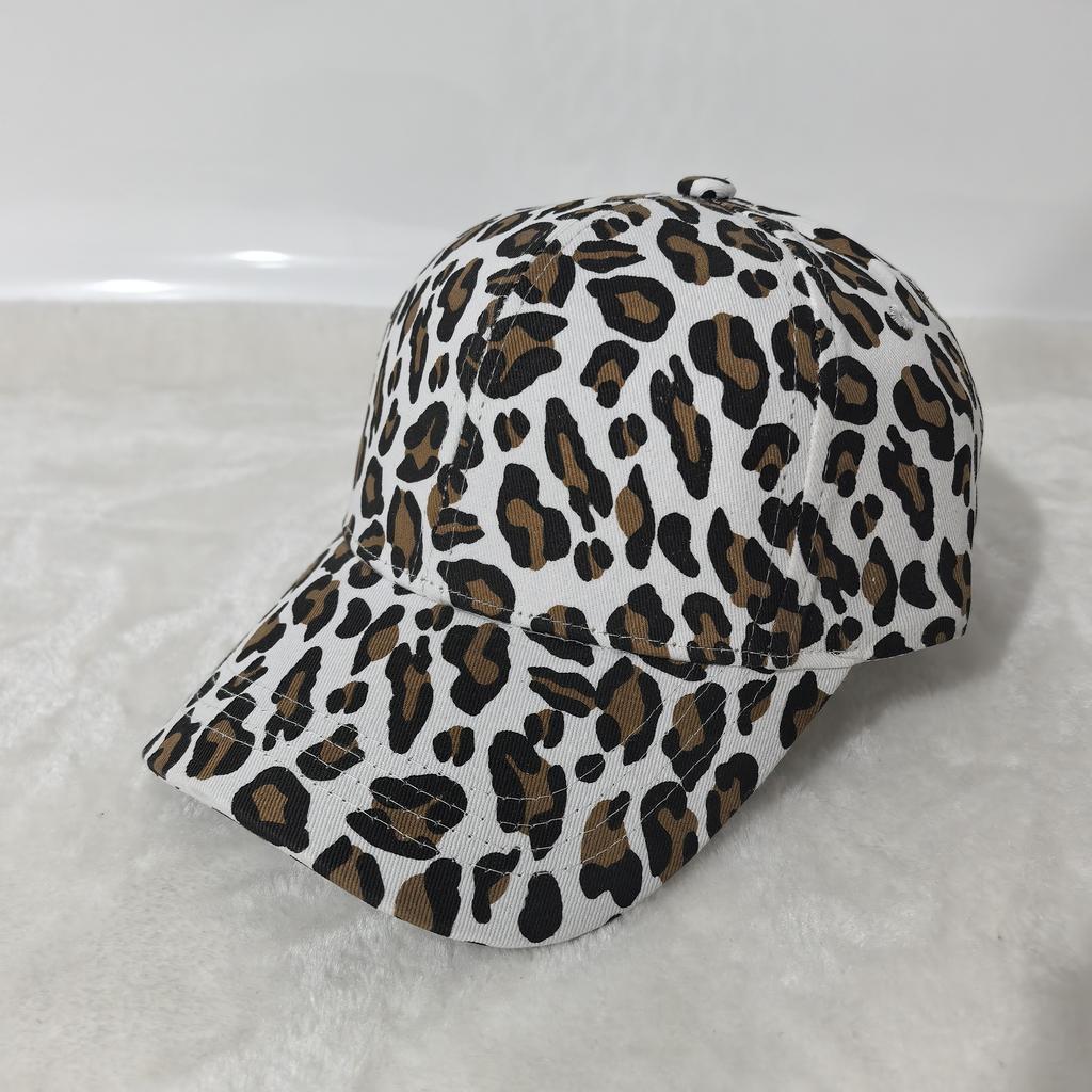 Leopard Print Baseball Cap Fashion Casual Sun Hats Adjustable Unisex Sports Cap For Women Men