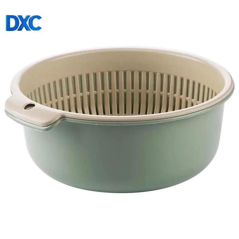 

Double- Plastic Vegetable Washing Basket, Household Fruit Bowl, Vegetable Washing Basin And Draining Basket.