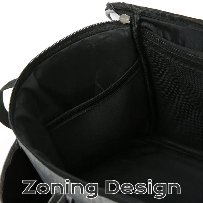 Stroller Organizer Large Capacity Baby Pram Buggy Storage Bag Multi Compartment Pushchair Organizer Shoulder Bag With